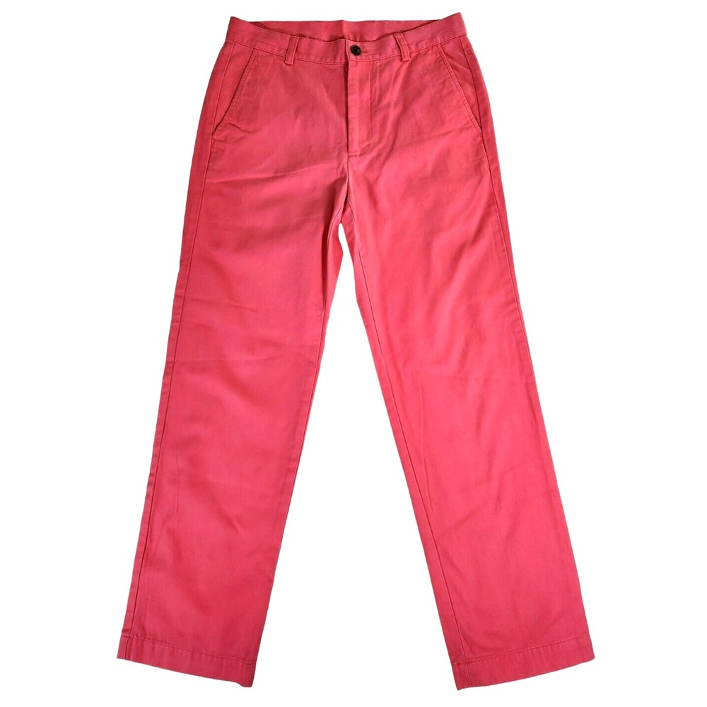 Brooks Brothers 346 Chino Pants Men's 31x30* Pink Flat Front Clark Fit